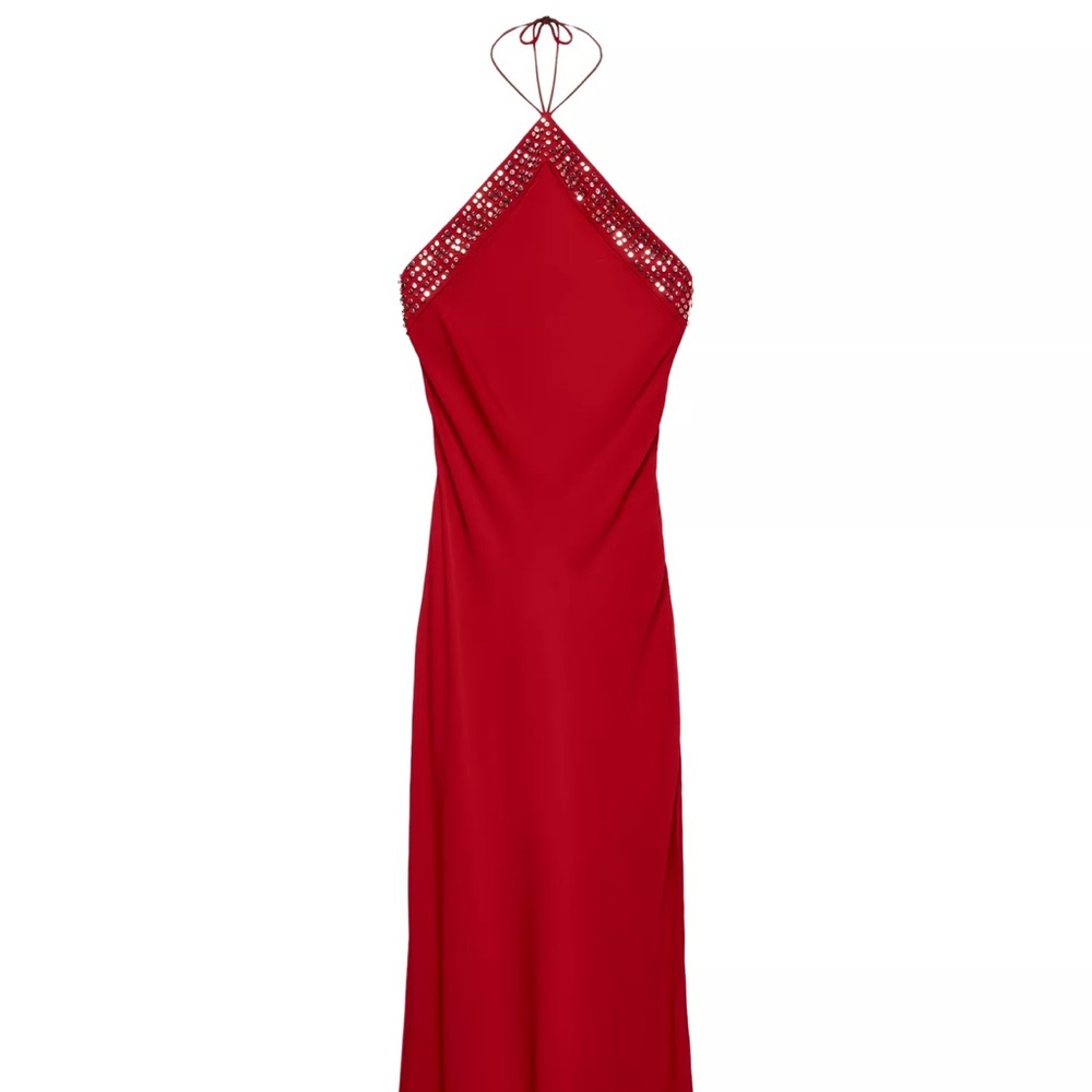 SATIN EFFECT DRESS WITH STUDS LUDOVIC DE SAINT
SERNIN X ZARA NWT